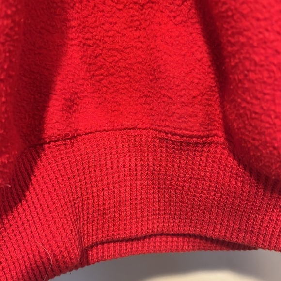 Vintage 80s/90s Mickey & Co. Red Fuzzy Sweatshirt - Picture 5 of 6